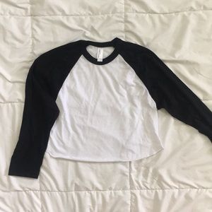 Women’s 50/50 Cropped 3/4 Sleeve Raglan